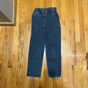 Black pacsun paper bag mom jeans size 25